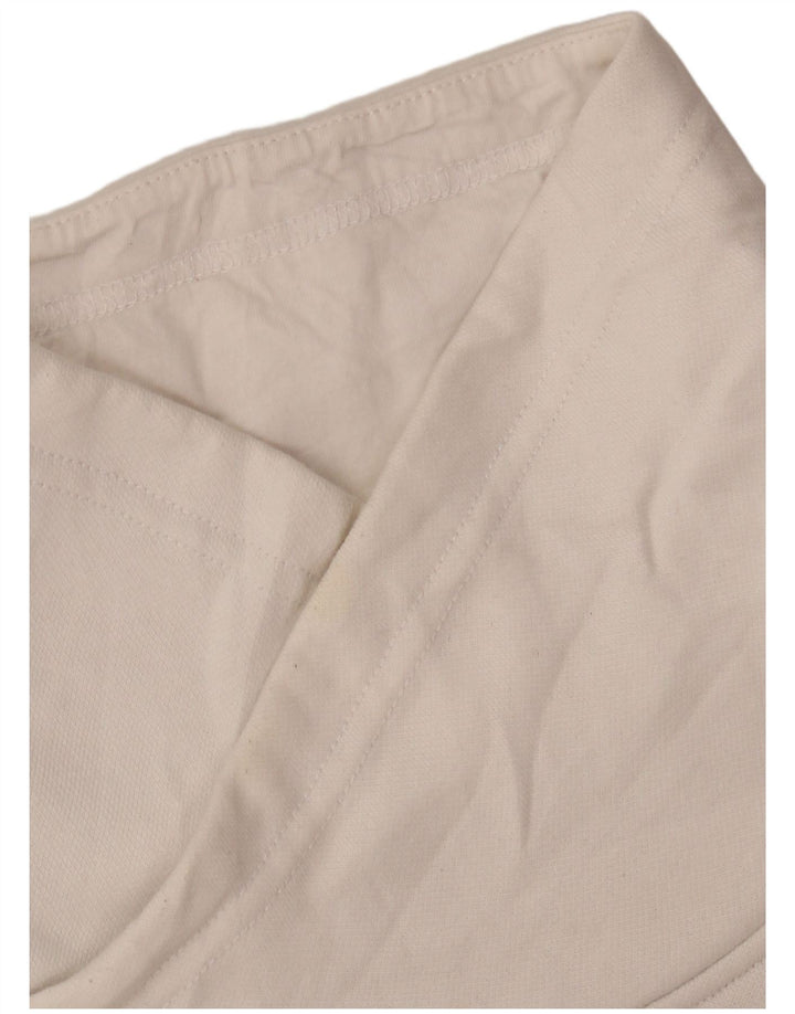 Puma feminino gráfico moletom jumper UK 14 médio algodão branco