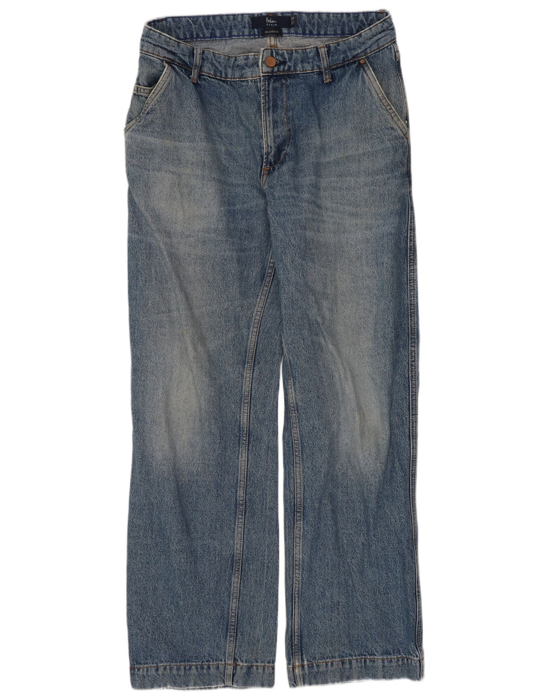 Calça jeans feminina Boden solta W32 L29 algodão azul