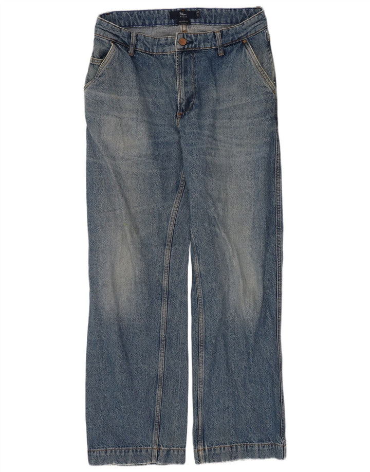 Calça jeans feminina Boden solta W32 L29 algodão azul