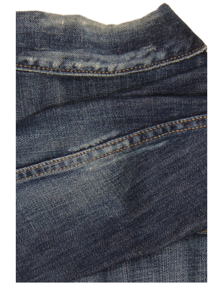 Jaqueta jeans feminina GAS UK 10 algodão azul pequeno