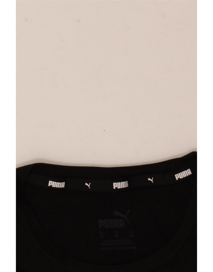 Puma Camiseta Feminina Graphic Top UK 14 Médio Preto