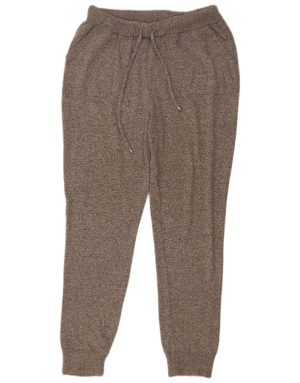 Calça de treino feminina Lipsy Joggers UK 12 poliéster manchado cinza médio