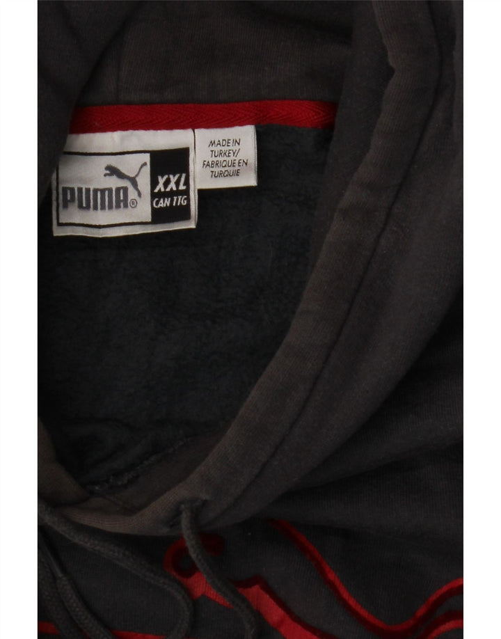 Jumper com capuz gráfico masculino PUMA 2XL cinza