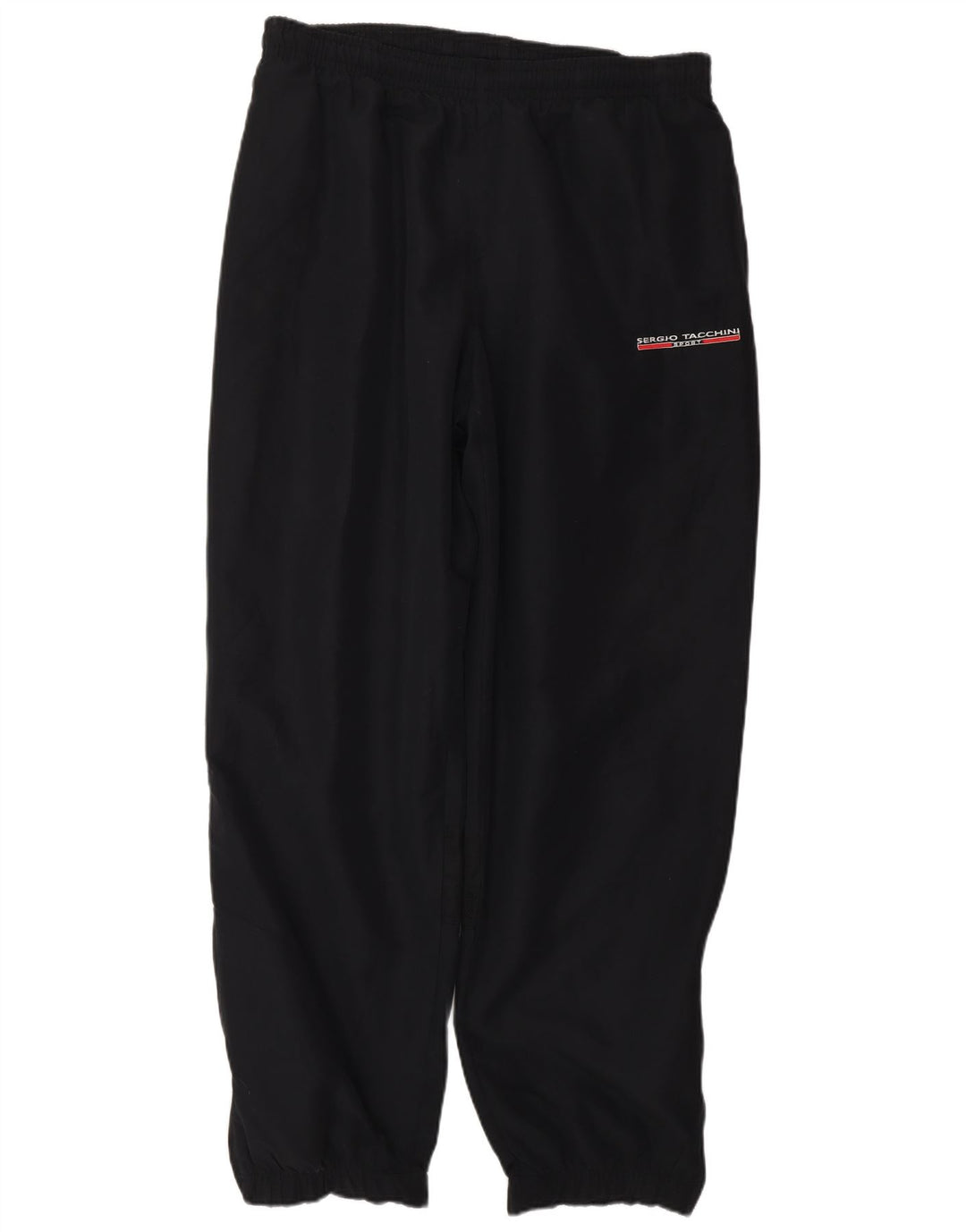 SERGIO TACCHINI Calça de treino masculina grande W34 L31 poliéster preto