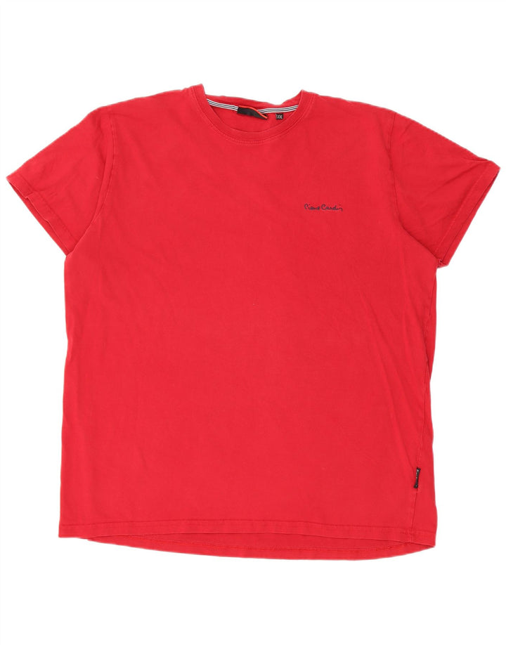 Camiseta masculina Pierre Cardin Top 2XL algodão vermelho