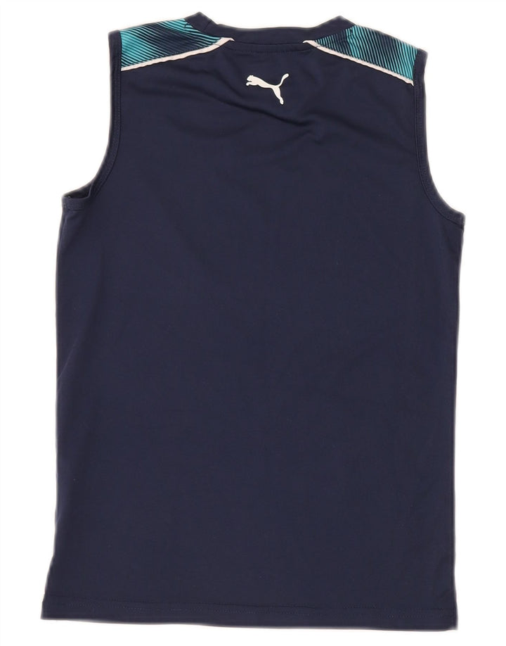 PUMA Boys Graphic Vest Top 7-8 Anos Azul Marinho Poliéster