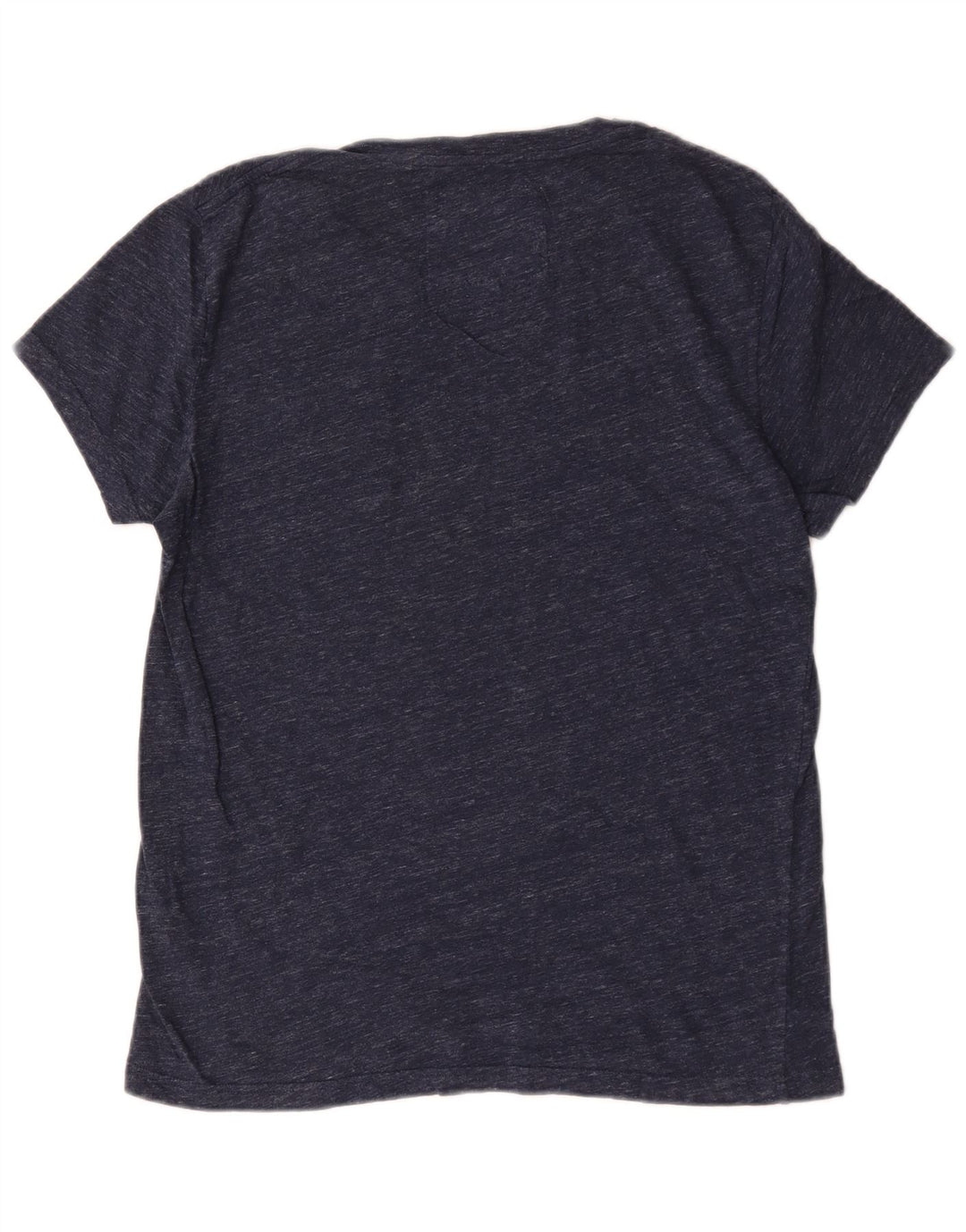 Camiseta masculina Jack Wills Top médio algodão manchado azul marinho