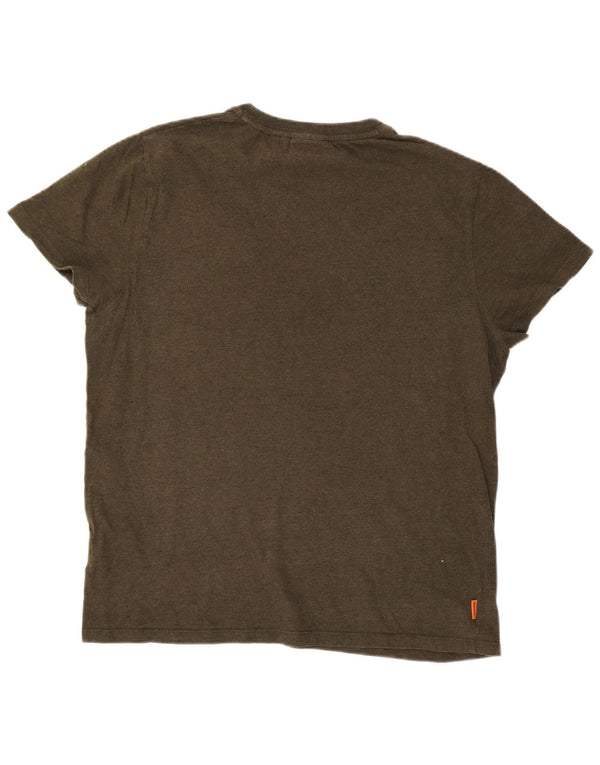 Camiseta masculina Superdry Top 2XL algodão cáqui