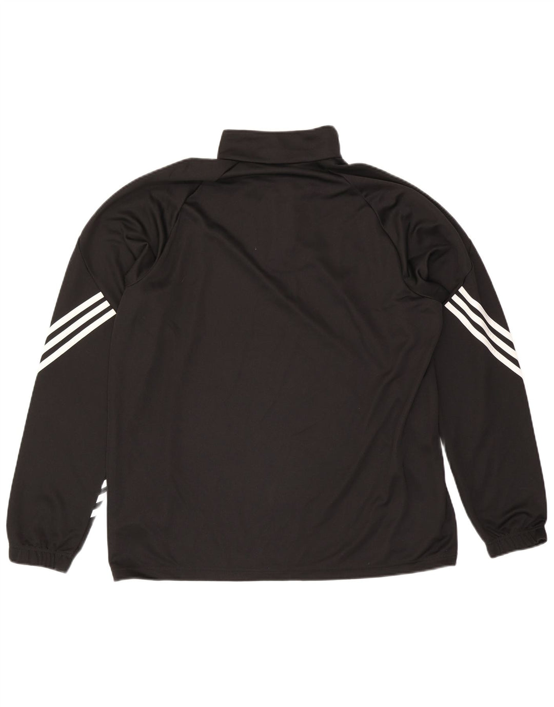 Adidas Mens Climalite Zip Neck Pullover Treino Top XL Preto Poliéster