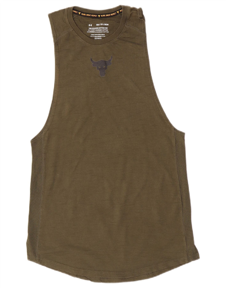 Under Armour Mens Colete Top XS Caqui