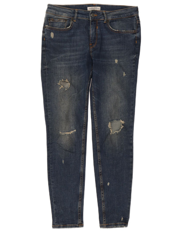 Calça jeans skinny feminina Zara EU 40 médio W30 L27 azul