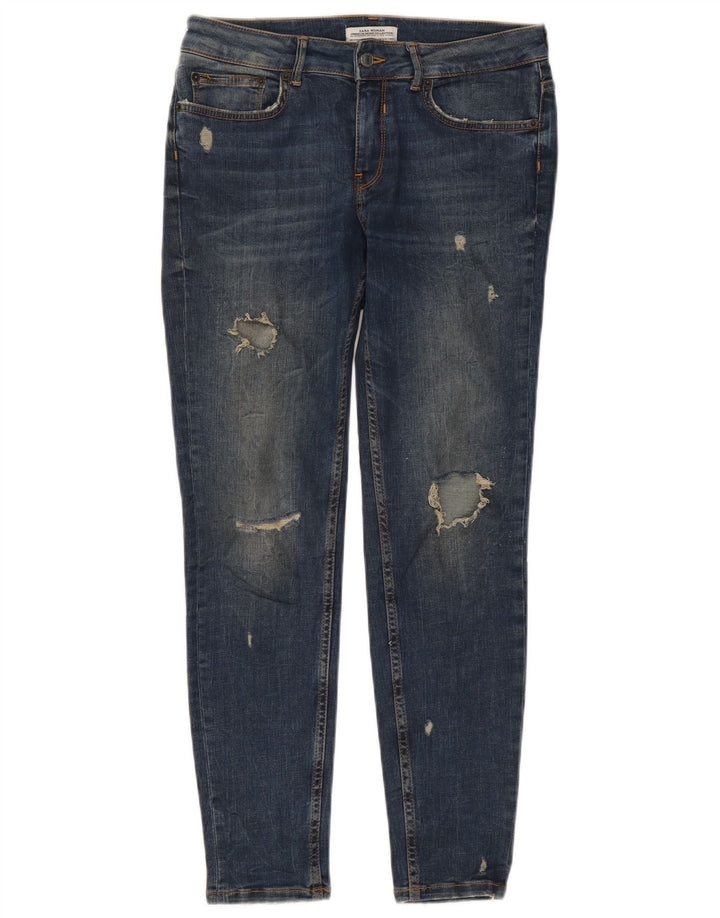 Calça jeans skinny feminina Zara EU 40 médio W30 L27 azul