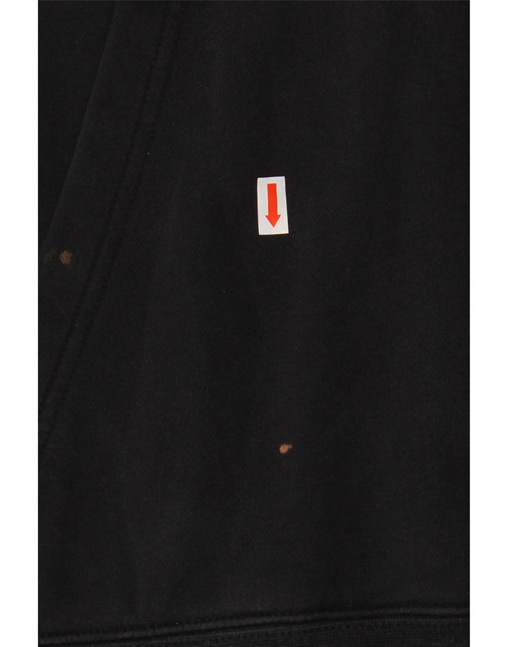 NIKE Mens Hoodie Jumper Grande Algodão Preto
