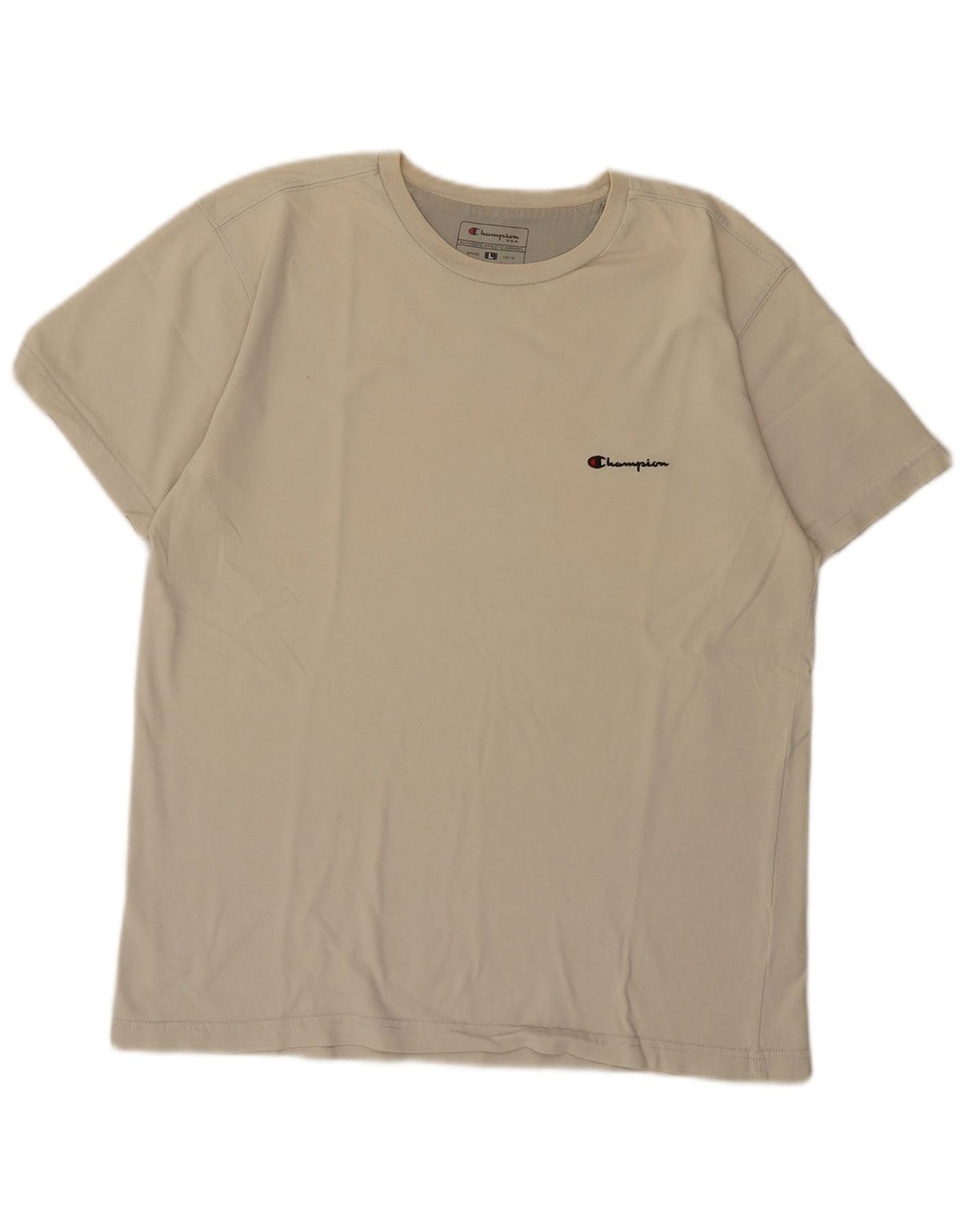 Camiseta masculina Champion grande algodão bege
