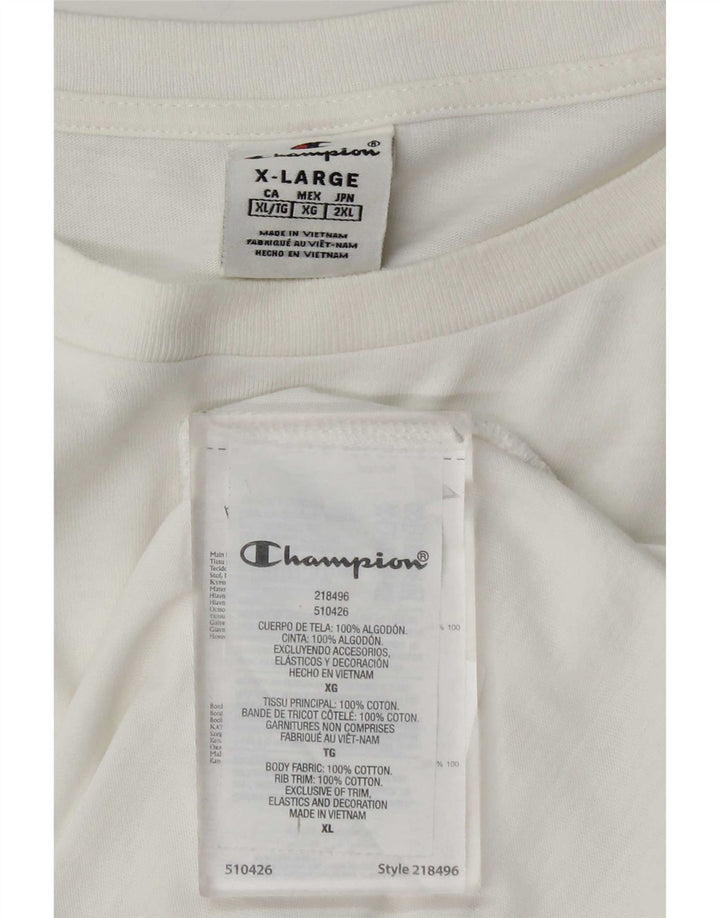 Camiseta masculina Champion Top XL algodão branco