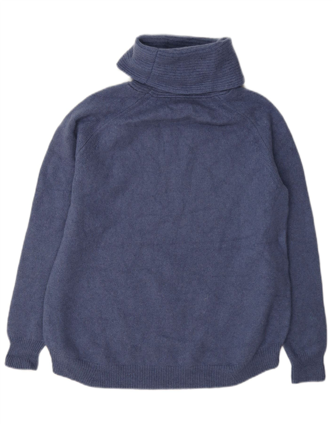 Suéter feminino Massimo Dutti com gola redonda Reino Unido 10 pequeno azul