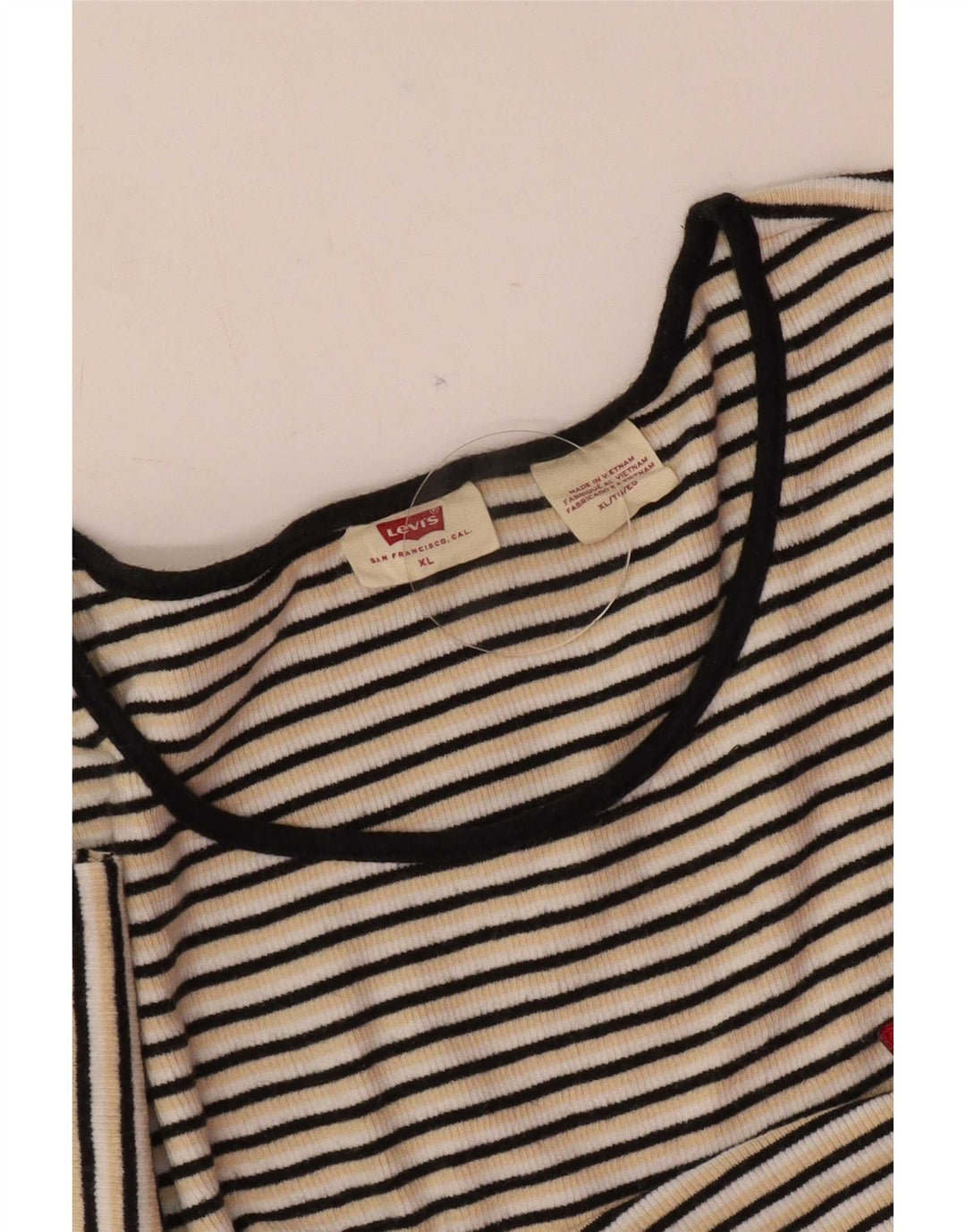 Camiseta feminina Levi's UK 18 XL listrada multicolorida