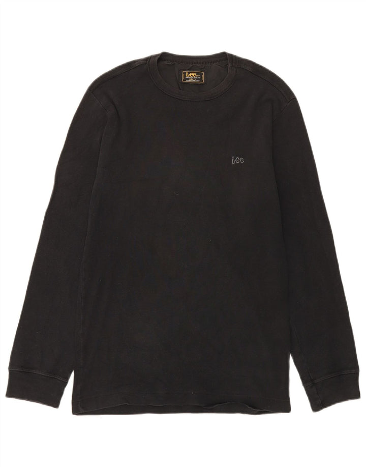 Lee Mens Top Manga Longa Grande Preto