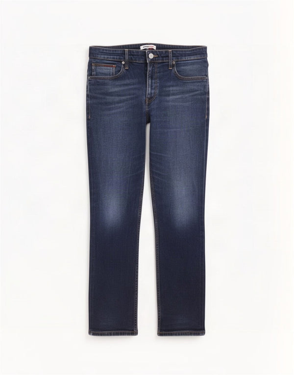 Tommy Hilfiger Masculino Slim Jeans W36 L31 Azul Algodão