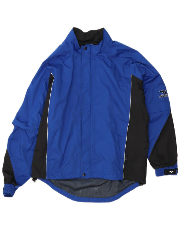 Jaqueta Mizuno Mens Racer UK 40 Grande Poliéster Colourblock Azul