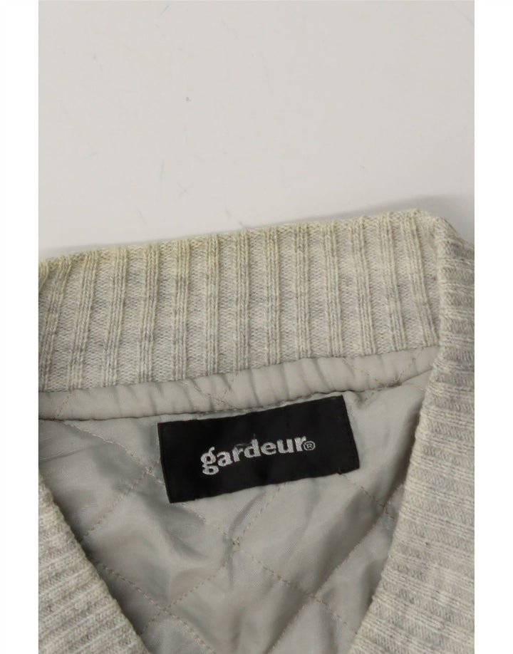 Suéter cardigã masculino GARDEUR grande cinza geométrico
