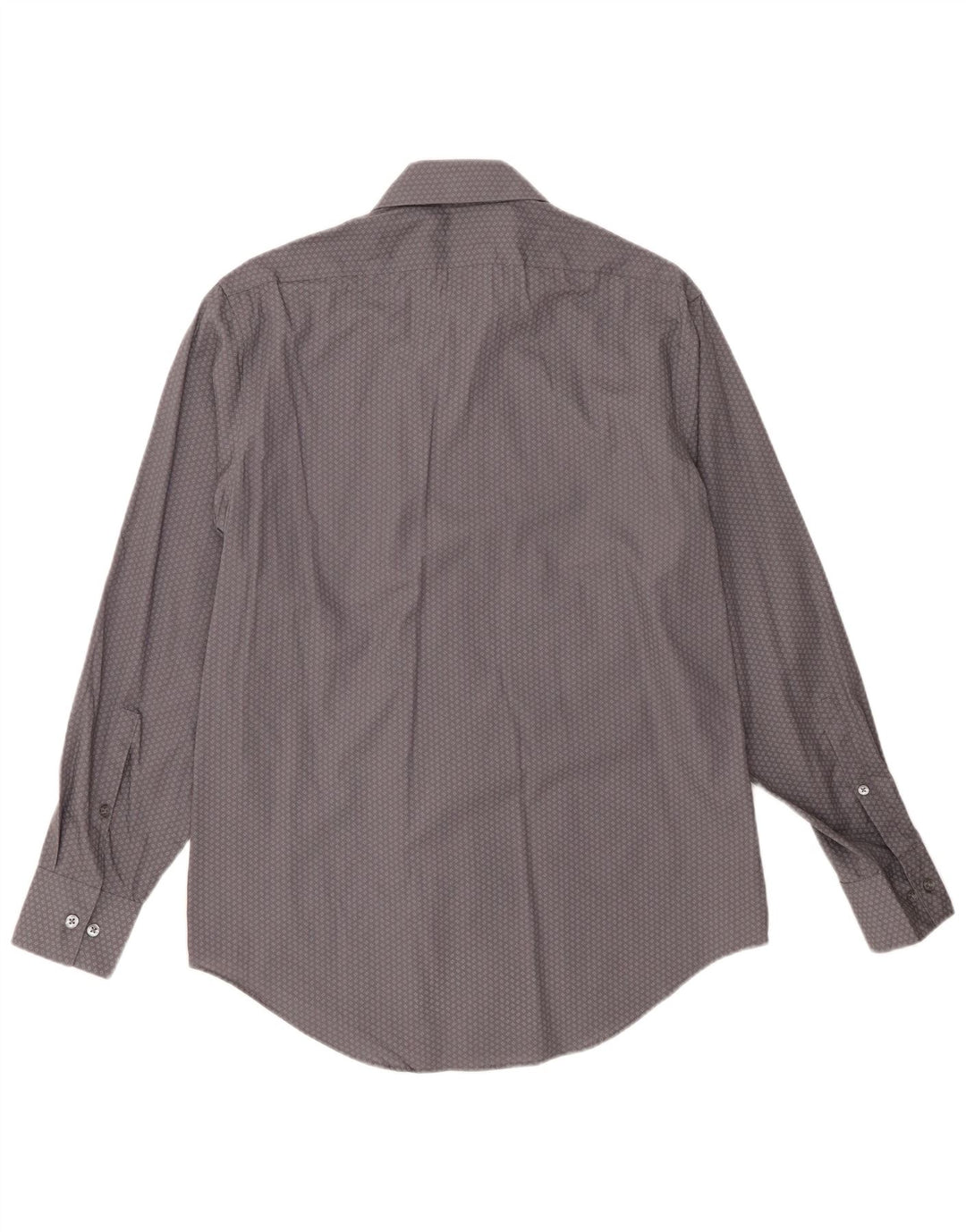 Camisa masculina CALVIN KLEIN Slim Fit tamanho 15 1/2 cinza médio geométrico