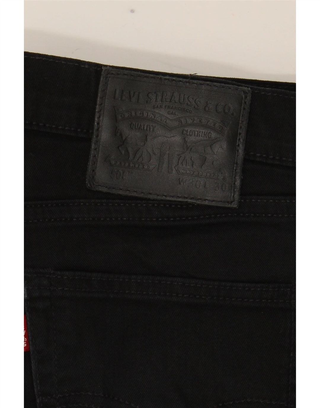 Levi's Masculino 508 Regular Tapered Jeans W30 L30 Algodão Preto