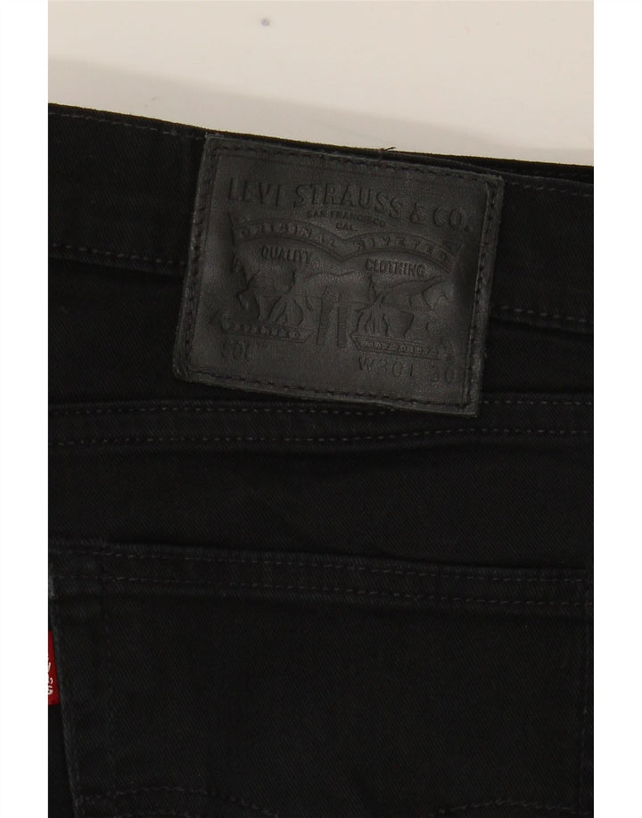 Levi's Masculino 508 Regular Tapered Jeans W30 L30 Algodão Preto
