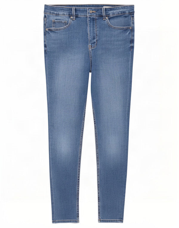 Calça Jeans Marks & Spencer Feminina The Ivy Crop Skinny UK 12 Médio W30 L25 Azul