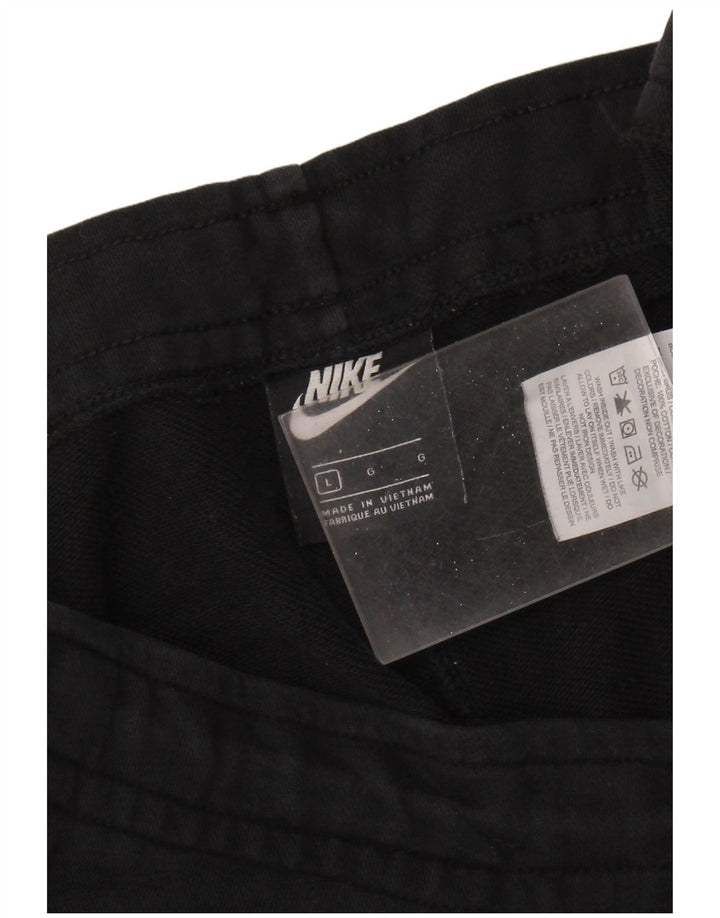 Shorts esportivos femininos Nike UK 16 grande algodão preto