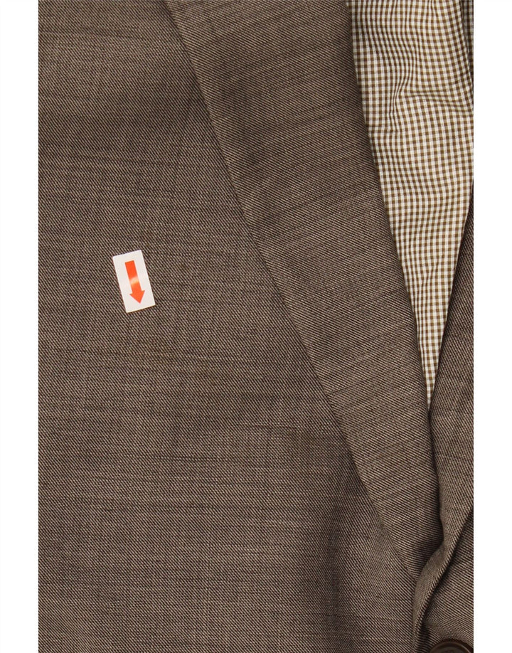 Jaqueta blazer masculina TOMMY HILFIGER com 2 botões Reino Unido 46 3XL lã cinza