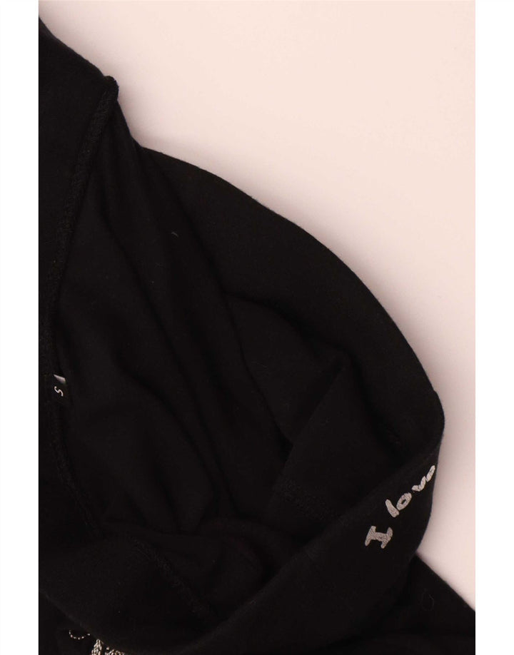 Desigual Saia feminina gráfica assimétrica pequena W27 algodão preto