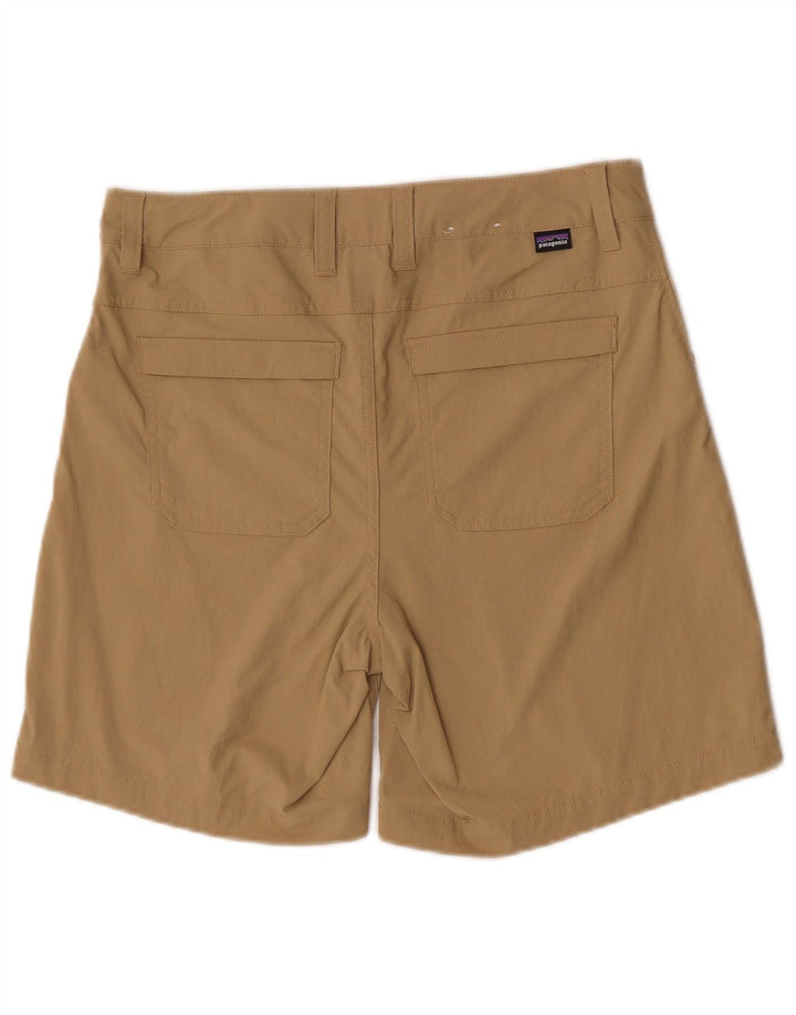 Shorts feminino Patagonia casual US 6 médio W29 bege nylon