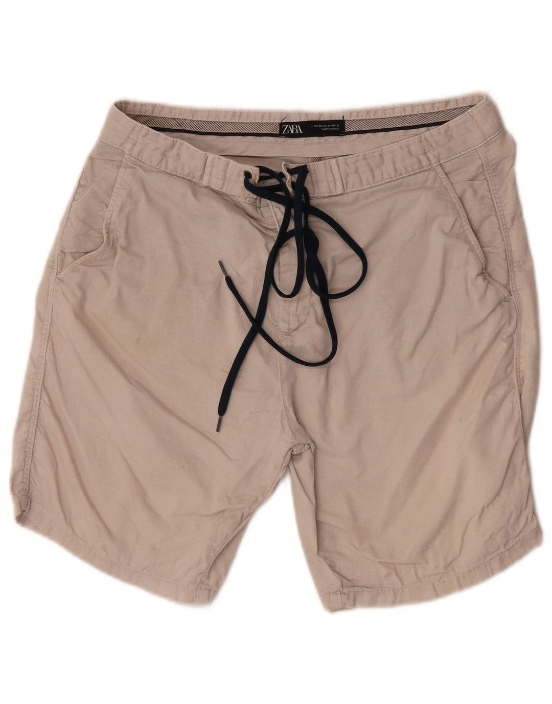 Zara Womens Chino Shorts EU 40 Médio W31 Bege