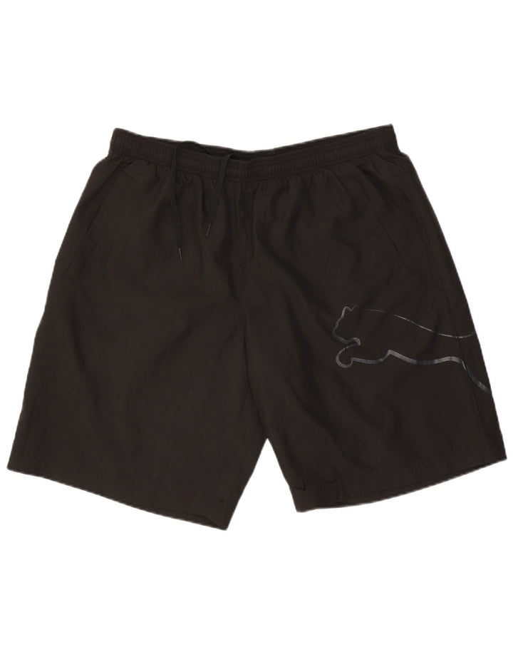 Shorts esportivos gráficos masculinos Puma XL preto