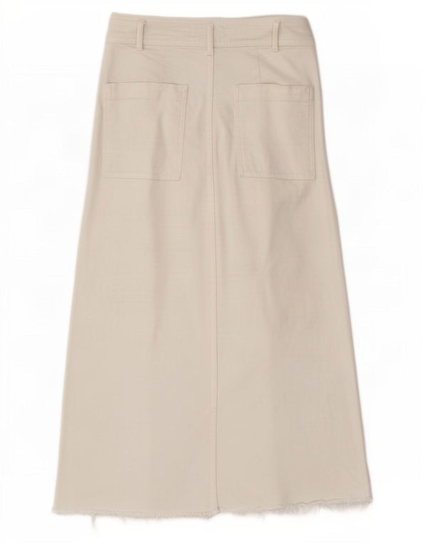 Calça jeans feminina Zara The Marine cintura alta capri EU 40 médio W30 L22 branco