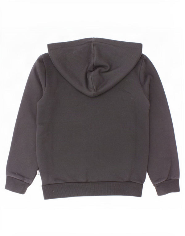 Jumper com capuz gráfico Puma Boys 9-10 anos algodão preto