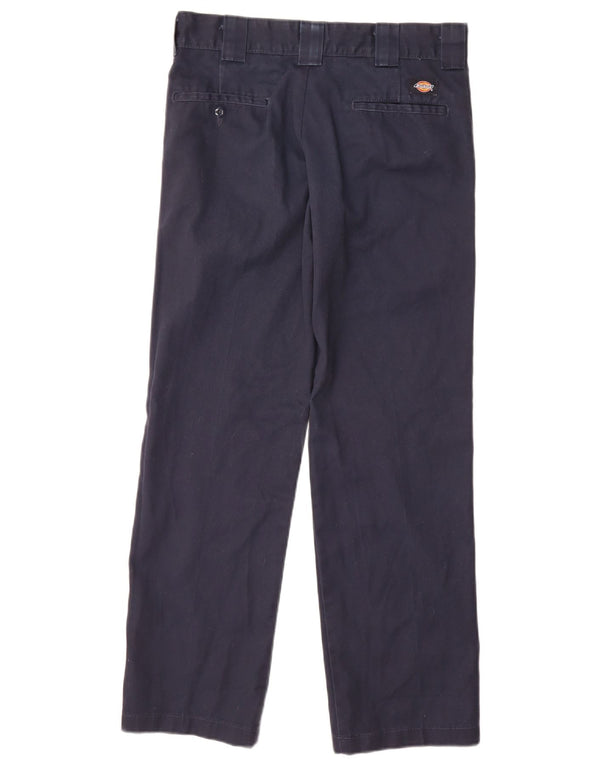 Calça Chino masculina Dickies Slim Straight W30 L32 algodão azul marinho
