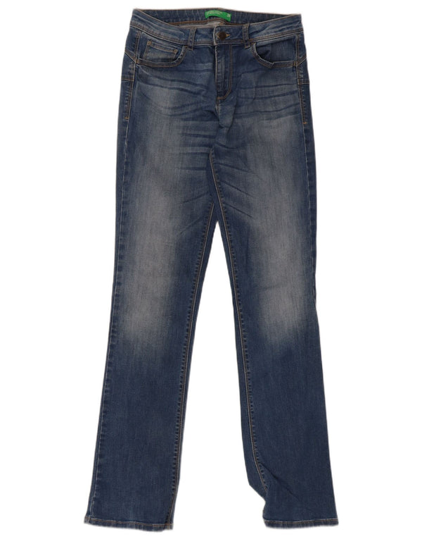Benetton Jeans Slim Feminino W28 L32 Azul