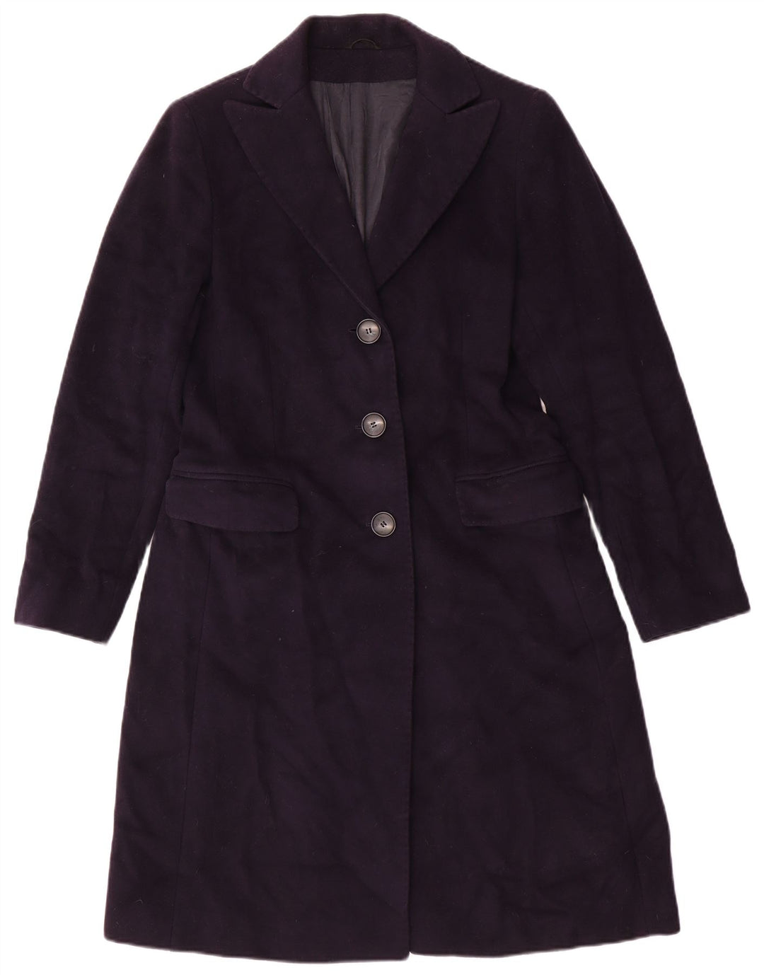 Sobretudo feminino Boggi UK 10 pequeno lã azul marinho