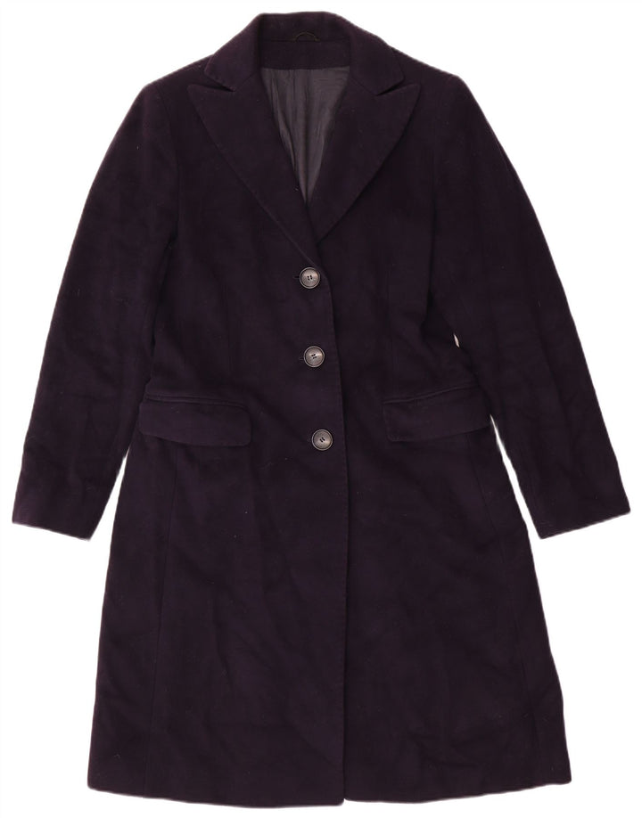 Sobretudo feminino Boggi UK 10 pequeno lã azul marinho