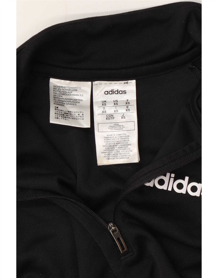 Adidas Mens Aeroready Zip Neck Pullover Treino Top XS Poliéster Preto