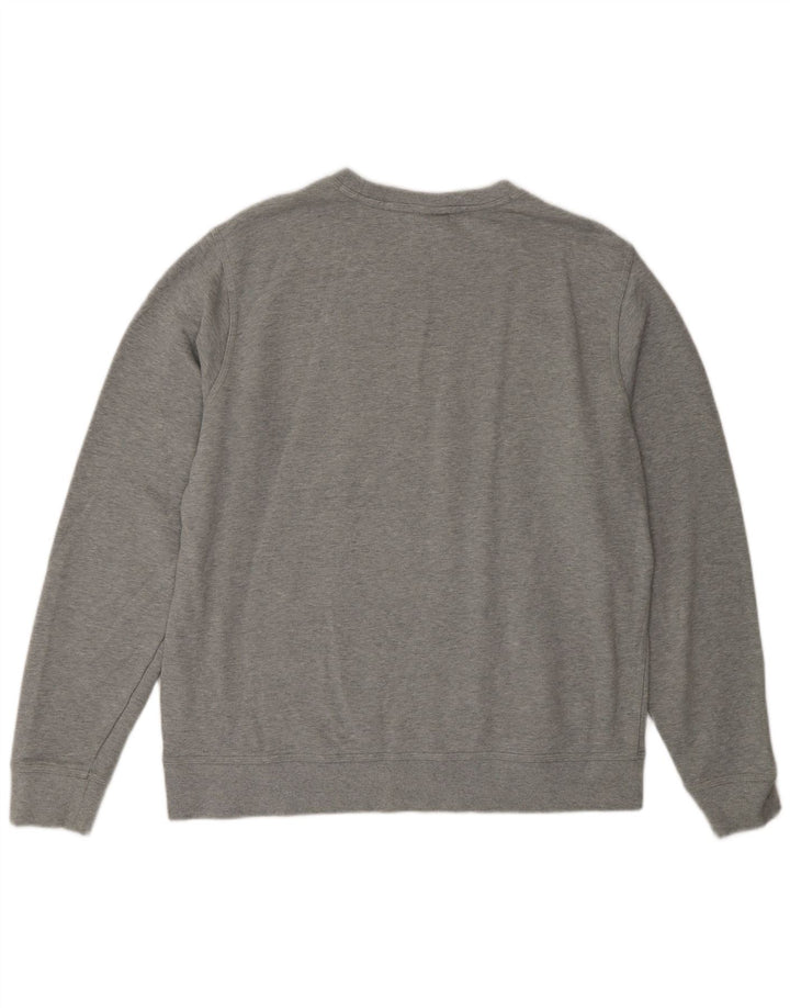 Moletom masculino Nike Jumper XL cinza manchado de algodão