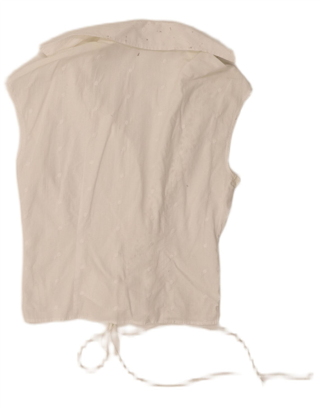 Blusa feminina Naracamicie sem mangas envolvente Reino Unido 12 médio branco