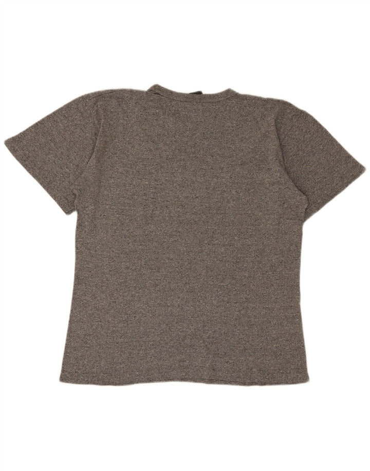 Camiseta masculina estampada Champion grande cinza manchado