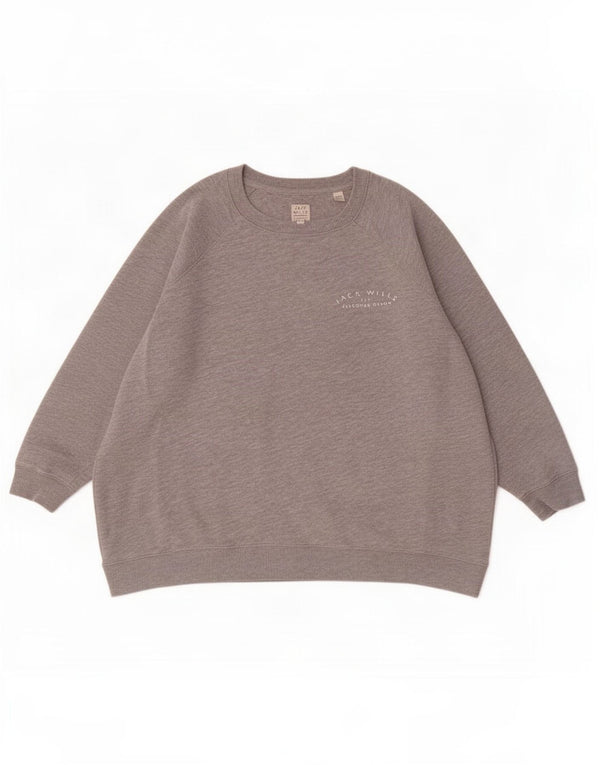 Jack Wills moletom feminino jumper UK 10 pequeno algodão cinza