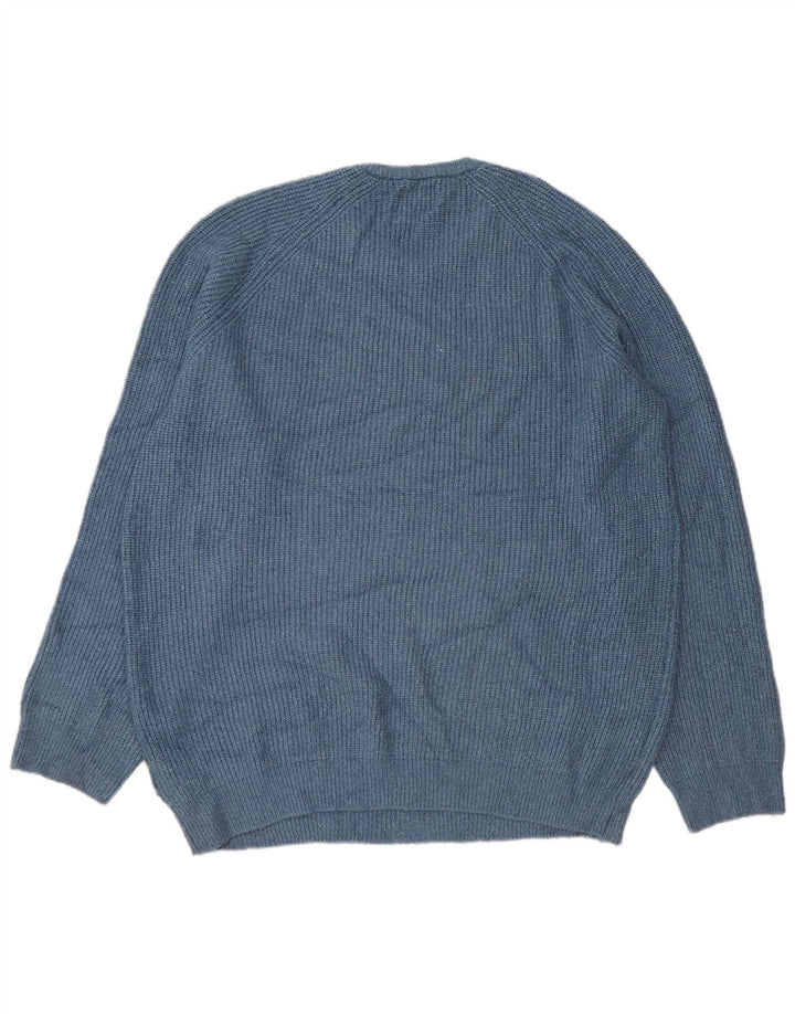 Suéter masculino Marks & Spencer com gola redonda 2XL azul poliamida