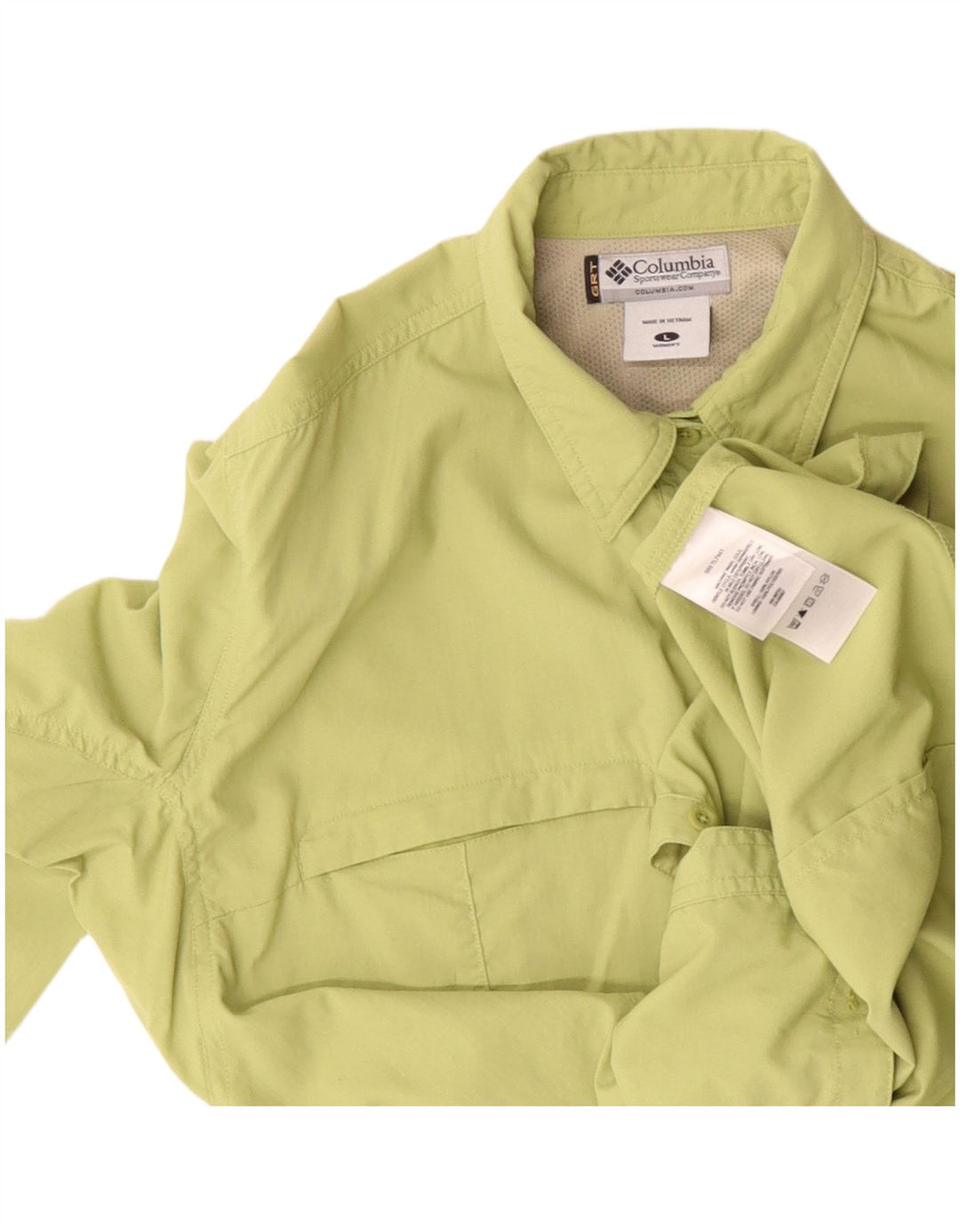 Camisa feminina Columbia UK 16 grande nylon verde