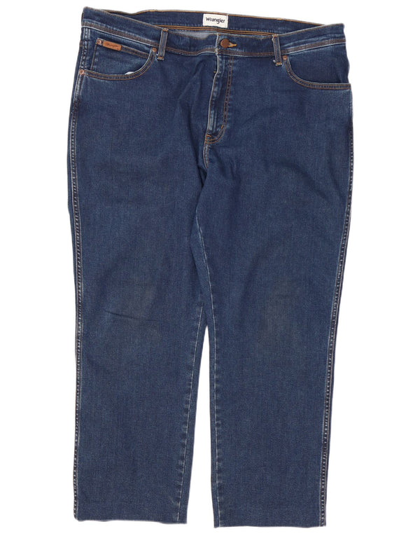 Wrangler Masculino Texas Tapered Calça Jeans W42 L28 Azul Algodão