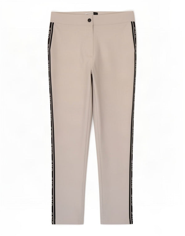 Calça de esqui feminina Topshop UK 14 grande poliamida bege